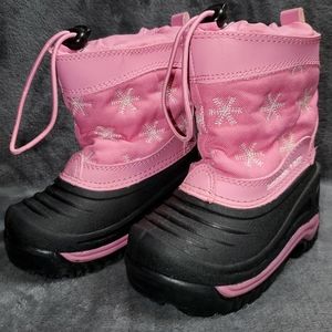 BACKSIDE 180 PINK TODDLER SNOW BOOTS 5